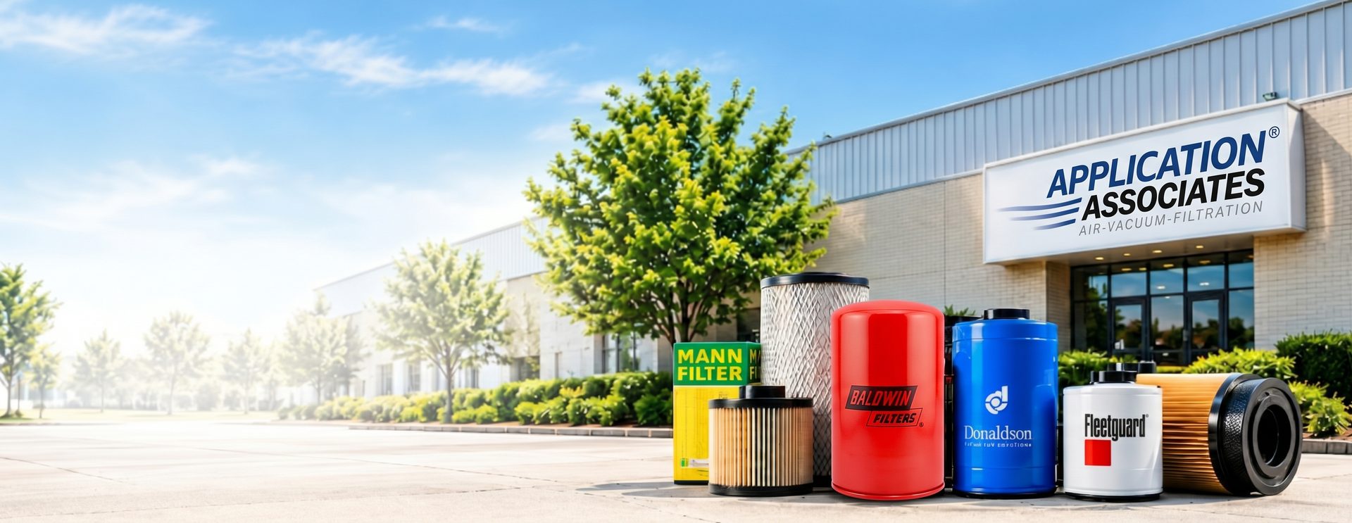 Application Associates building with genuine MANN, Baldwin, Donaldson and Fleetguard filters